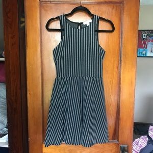 Black & White High Neck Party Dress Francesca’s